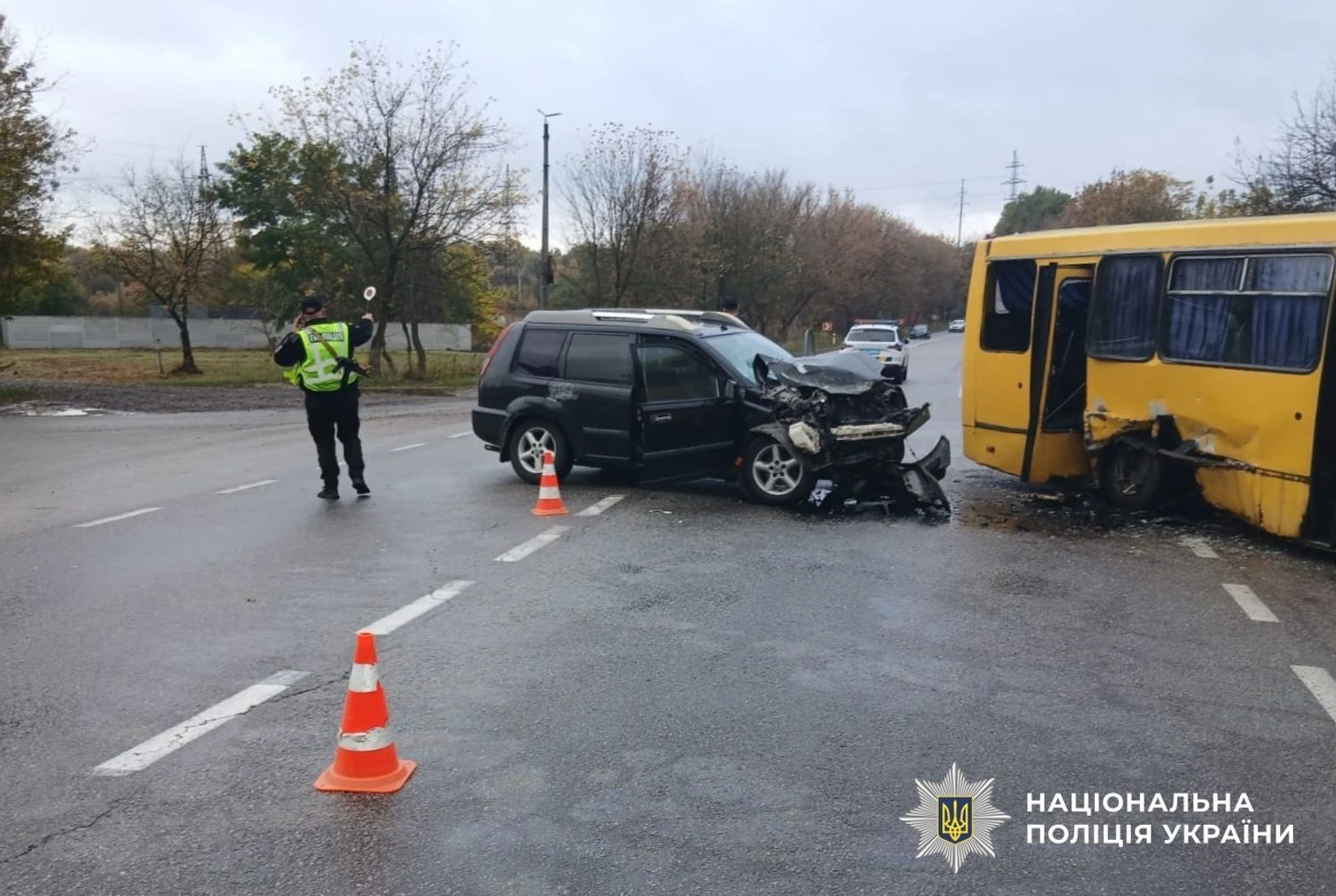 Сім людей постраждали в ДТП за участю автобуса на Кіровоградщині